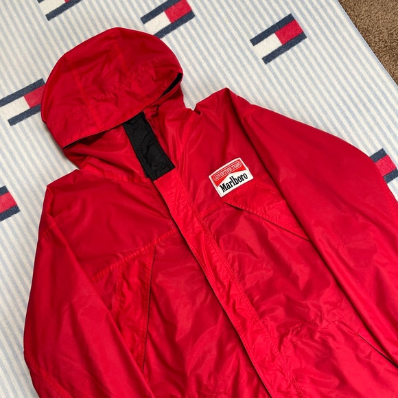 Vintage Marlboro Adventure Team Full Zip Up Hooded Windbreaker Jacket - Picture 4 of 14
